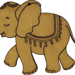 MDF DIY Decorative Elephant Hanging/Loom for Home Decor/Toran Decor Pack of 16-image-56