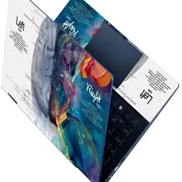 dzazner Premium Vinyl HD Printed Easy to Install Full Panel Laptop Skin/Sticker/Stretchable Vinyl/Cover for all Size Laptops upto 15.6 inch No Residue, Bubble Free - Brain Left Right Blue Self Adhesive Vinyl Laptop Decal 15.6-image-66
