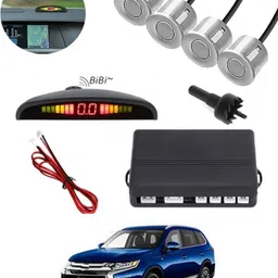 autofetch Universal 4 Silver Reverse Parking Sensor-AF25A34 Universal 4 Silver Reverse Parking Sensor-AF25A34 Parking Sensor image 1