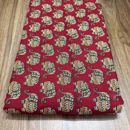 rajasthali Unstitched Pure Cotton Blouse Material Printed image 2