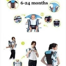 dream choice Baby Carrier 4-in-1 Adjustable Kangaroo Style Front Facing Baby Carrier (Black) Baby Carrier image 4