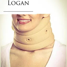 luis logan Soft Cervical Collar Adjustable Neck brace Support DUP Unisex(BEIGE,UN) Neck Support image 2