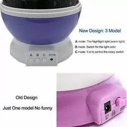 dmcef Star Master Rotating 360 Degree Moon Night Light Lamp Projector Night Lamp image 4
