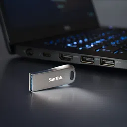 SanDisk Ultra Luxe USB 3.1 32 GB Pen Drive Compatible with Desktop Computer, Laptop, Television USB 3.1 Metal Case image 5