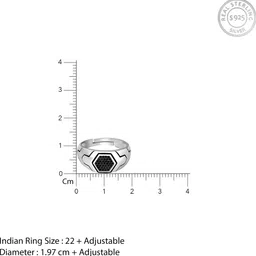 giva Sterling Silver Zircon Rhodium Plated Ring image 4