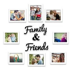 art street Kehlani<br />Set Of 8 White Synthetic Wood Collage Photo Frames image 2