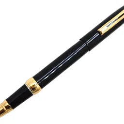 parmarth enterprises Premium Power Black Shinning With Gold Plated Trims Roller Pen & Ball Ball Pen image 2
