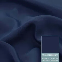 bfam Solid (Pack of 2) 5 Ft Blackout Eyelet Polyester Window Curtain ( Navy Blu) image 4