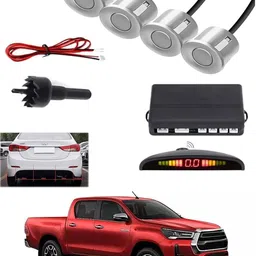 peeps store Universal 4 Silver Reverse Parking Sensor-PS25A278 Universal 4 Silver Reverse Parking Sensor-PS25A278 Parking Sensor-picture-23