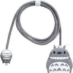 RESOURIS 3D Totoro Design Charger Cover for iPhone 18W/20W Adapter And Spiral Cover Cable Protector-picture-24