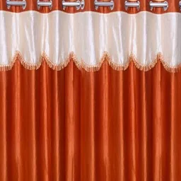 panipat textile hub 152 cm (5 ft) Window Polyester Semi Transparent Curtain (Pack Of 3) image 2