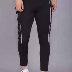 trending mindsart Men Self Design Black Track Pants-picture-33