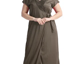 night keys Pack of 4 Women Nighty with Robe image 4