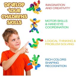 theturtle Intellectual Curved Blocks for Kids // 36 pcs // Multicolor Jumbo Size image 4
