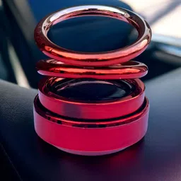 jetnix Solar Powered Rotatin Double colour Perfume Car Air Freshener Aroma Oil-picture-47