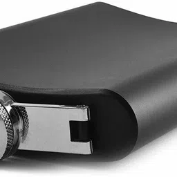 triangle ant Â® Stainless Steel Hip Flask with Funnel Set (8 Oz/230 ml, Matte Black) Stainless Steel Hip Flask image 3