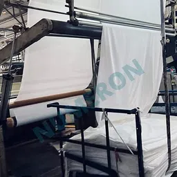 bdweaves NUMERON Plain White cotton Stripes -King size Bedsheet bedding set - 400 TC soft 1 cm a striped finish | with 2 Pillow Cover | 400 TC King image 5