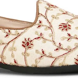 House Of Pataudi Men Multi Faux Leather Casual Slip On Mojaris Mojaris For Men image 3