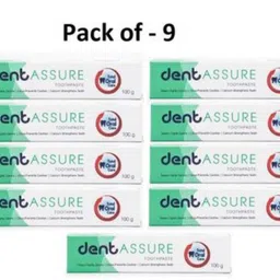 rastic assure Dent Assure Neem, Tulsi and Pudina Toothpaste Pack of 9 Lid-262 Toothpaste-picture-39