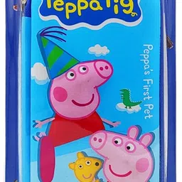 poksi Peppa Pig EVA pencil Pouch with Inside zipper and Pencil Holder | stationery Organizer for School Kids Art EVA Pencil Box image 4