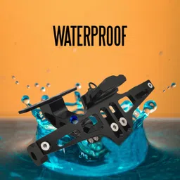 moto genius CNC Adjustable Foldable Tail Tidy | Bike Number Plate Holder for All Bikes Bike Number Plate image 3