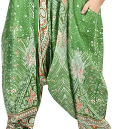 narnari Printed Rayon Women Harem Pants image 5