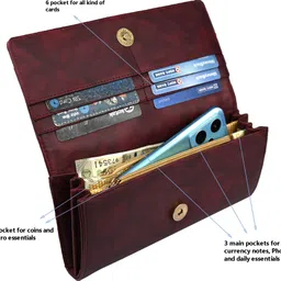 alsu Casual, Party, Formal Maroon Clutch image 5