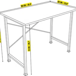 cative Engineered Wood Office Table image 4