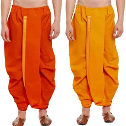 click n buy Cotton Dhoti For men (combo dhoti set of 2) Self Design Men Dhoti-picture-25