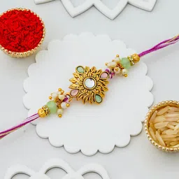 ecraftindia D1875 Assorted Rakhi Set-picture-24