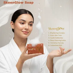 skeenglow L-Glutathione, Kojic Acid & Arbutin Soap for Brightening & Reducing Dark Spots image 4