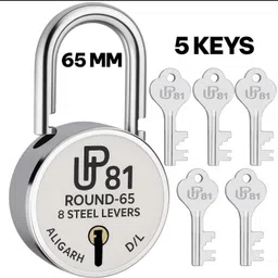 idara UP81 |65mm| 5 Keys | Lock for Home Gate, 8 Levers Double Locking Padlock-picture-46