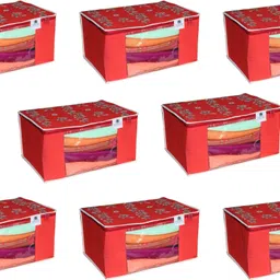 CHAMPARAN Non Woven Saree Covers/Garment Covers/Storage Bags Cotton Laundry Bag-picture-39