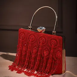 anekaant Party Red Clutch-picture-18