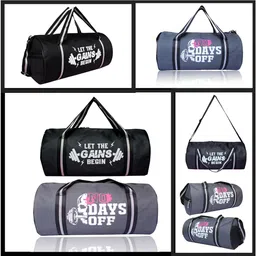 ananya enterprises 15 L Gym Duffel Bag - Gym Bag 2 Set Combo Duffle Bag for Men and Women - Grey-picture-27