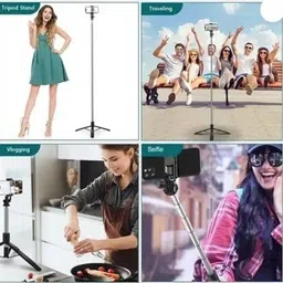 Sconzi Y18S Vlogging Kit Selfie Stick with Tripod Stand and Remote Shutter Tripod image 3