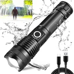 zeno volt 376 Rechargeable Flashlight Type-C | Ultra-Bright, Long-Range Emergency Torch-picture-25