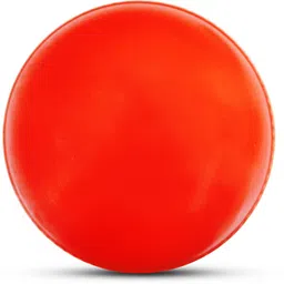 heega Red Non Toxic Plastic Cricket Ball (60 Gm Per Ball) Handball image 4