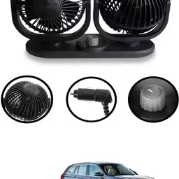 maties 12V Cooling Air Fan Powerful Dashboard Electric Dual Car Fan-308 Car Interior Fan-picture-20