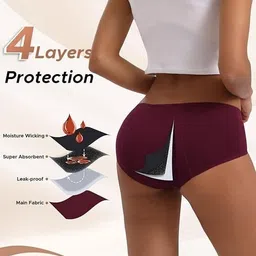 skyview Pack of 4 Women Periods Multicolor Panty image 2