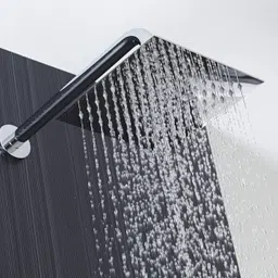 prestige SmartBuy Stainless Steel 6"x6" Ultra Slim Square Rain Shower Head without Arm Fixed Mount image 5
