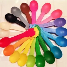 nainakrish Disposable Plastic Serving Spoon Set image 3