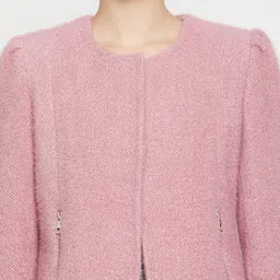 cantabil Women Solid Single Breasted Casual Blazer image 5