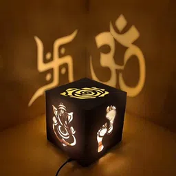 fab2classy Diwali Wooden Shadow box Table Lamp-picture-32