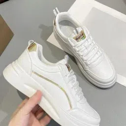 Socklines Casual Light Weight Lace-up Evening Walk Running Shoes For Women Walking Shoes For Women image 2