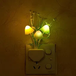 veloura Mushroom Night Light Sensor LED Lamp Bed Sleep Light Romantic Home Decor US Plug Night Lamp image 4