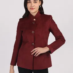 protex Tweed Solid Coat For Women image 1
