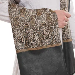 manra Wool Paisley Men Shawl image 3