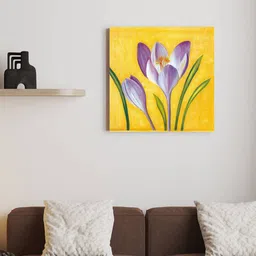 art street Purple Tulip Floral Wall Art Picture Printed Canvas Paintings For Bedroom Home D cor Without Frame image 3