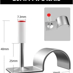 skyunion 50 pcs Clip Nails Wall Fastening Tool Corded & Cordless Nailer image 5